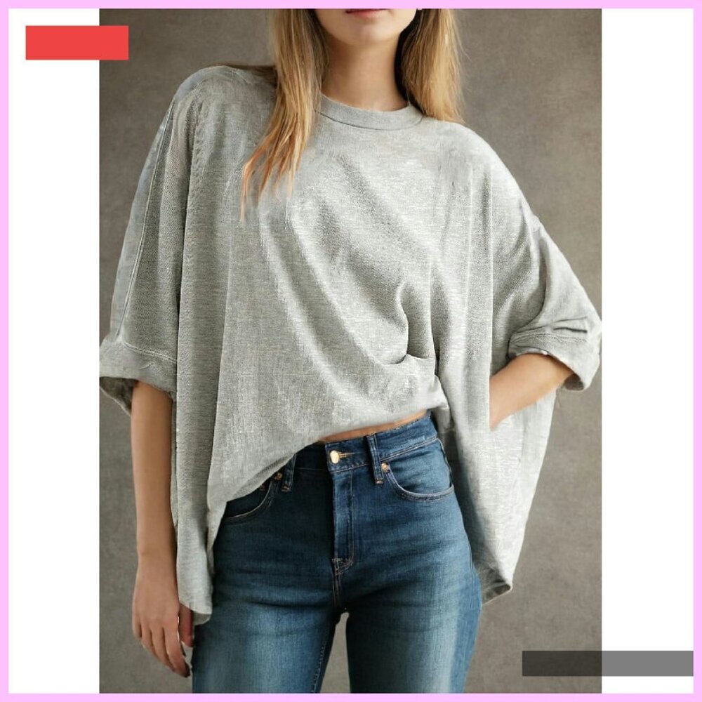 Oversized Loose Fit Basic Tee Summer Shirt Women's T-Shirt